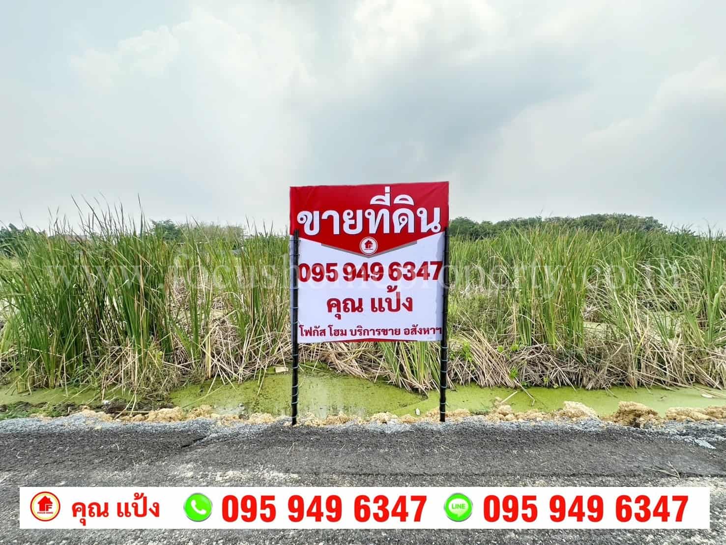 ขาย ที่ดิน 2 ไร่ 10 ตารางวา ซอยที่ว่าการกำนัน ตำบลทวีวัฒนา ไทรน้อย
